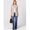 imageANRABESS Womens Cardigans 2026 Fall Dressy Casual Long Sleeve Crewneck Button Down Open Front Soft Knit Cardigan SweatersAlmond