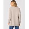 imageANRABESS Womens Cardigans 2026 Fall Dressy Casual Long Sleeve Crewneck Button Down Open Front Soft Knit Cardigan SweatersAlmond