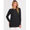 imageANRABESS Womens Cardigans 2026 Fall Dressy Casual Long Sleeve Crewneck Button Down Open Front Soft Knit Cardigan SweatersBlack