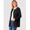 imageANRABESS Womens Cardigans 2026 Fall Dressy Casual Long Sleeve Crewneck Button Down Open Front Soft Knit Cardigan SweatersBlack