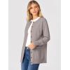 imageANRABESS Womens Cardigans 2026 Fall Dressy Casual Long Sleeve Crewneck Button Down Open Front Soft Knit Cardigan SweatersBright Camel
