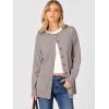 imageANRABESS Womens Cardigans 2026 Fall Dressy Casual Long Sleeve Crewneck Button Down Open Front Soft Knit Cardigan SweatersBright Camel