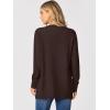 imageANRABESS Womens Cardigans 2026 Fall Dressy Casual Long Sleeve Crewneck Button Down Open Front Soft Knit Cardigan SweatersCoffee