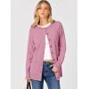 imageANRABESS Womens Cardigans 2026 Fall Dressy Casual Long Sleeve Crewneck Button Down Open Front Soft Knit Cardigan SweatersCoral Pink