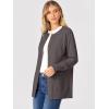 imageANRABESS Womens Cardigans 2026 Fall Dressy Casual Long Sleeve Crewneck Button Down Open Front Soft Knit Cardigan SweatersDeep Taupe