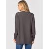 imageANRABESS Womens Cardigans 2026 Fall Dressy Casual Long Sleeve Crewneck Button Down Open Front Soft Knit Cardigan SweatersDeep Taupe