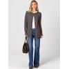 imageANRABESS Womens Cardigans 2026 Fall Dressy Casual Long Sleeve Crewneck Button Down Open Front Soft Knit Cardigan SweatersDeep Taupe