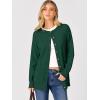 imageANRABESS Womens Cardigans 2026 Fall Dressy Casual Long Sleeve Crewneck Button Down Open Front Soft Knit Cardigan SweatersForest Green