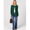 imageANRABESS Womens Cardigans 2026 Fall Dressy Casual Long Sleeve Crewneck Button Down Open Front Soft Knit Cardigan SweatersForest Green