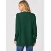 imageANRABESS Womens Cardigans 2026 Fall Dressy Casual Long Sleeve Crewneck Button Down Open Front Soft Knit Cardigan SweatersForest Green