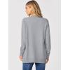 imageANRABESS Womens Cardigans 2026 Fall Dressy Casual Long Sleeve Crewneck Button Down Open Front Soft Knit Cardigan SweatersGrey