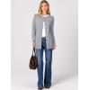 imageANRABESS Womens Cardigans 2026 Fall Dressy Casual Long Sleeve Crewneck Button Down Open Front Soft Knit Cardigan SweatersGrey