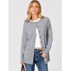 imageANRABESS Womens Cardigans 2026 Fall Dressy Casual Long Sleeve Crewneck Button Down Open Front Soft Knit Cardigan SweatersGrey