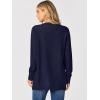 imageANRABESS Womens Cardigans 2026 Fall Dressy Casual Long Sleeve Crewneck Button Down Open Front Soft Knit Cardigan SweatersNavy Blue