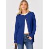 imageANRABESS Womens Cardigans 2026 Fall Dressy Casual Long Sleeve Crewneck Button Down Open Front Soft Knit Cardigan SweatersRoyal Blue