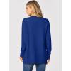 imageANRABESS Womens Cardigans 2026 Fall Dressy Casual Long Sleeve Crewneck Button Down Open Front Soft Knit Cardigan SweatersRoyal Blue