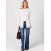 imageANRABESS Womens Cardigans 2026 Fall Dressy Casual Long Sleeve Crewneck Button Down Open Front Soft Knit Cardigan SweatersWhite