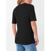 imageANRABESS Womens Half Sleeve Tops V Neck Shirts Basic Fit Tee Trendy Summer Business Casual TShirts Fashion Clothing 2026Black
