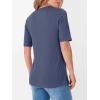imageANRABESS Womens Half Sleeve Tops V Neck Shirts Basic Fit Tee Trendy Summer Business Casual TShirts Fashion Clothing 2026Blue Gray
