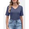 imageANRABESS Womens Half Sleeve Tops V Neck Shirts Basic Fit Tee Trendy Summer Business Casual TShirts Fashion Clothing 2026Blue Gray