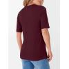 imageANRABESS Womens Half Sleeve Tops V Neck Shirts Basic Fit Tee Trendy Summer Business Casual TShirts Fashion Clothing 2026Burgundy