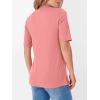 imageANRABESS Womens Half Sleeve Tops V Neck Shirts Basic Fit Tee Trendy Summer Business Casual TShirts Fashion Clothing 2026Coral