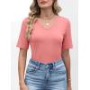 imageANRABESS Womens Half Sleeve Tops V Neck Shirts Basic Fit Tee Trendy Summer Business Casual TShirts Fashion Clothing 2026Coral