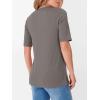 imageANRABESS Womens Half Sleeve Tops V Neck Shirts Basic Fit Tee Trendy Summer Business Casual TShirts Fashion Clothing 2026Gray Taupe