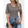 imageANRABESS Womens Half Sleeve Tops V Neck Shirts Basic Fit Tee Trendy Summer Business Casual TShirts Fashion Clothing 2026Gray Taupe