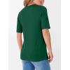 imageANRABESS Womens Half Sleeve Tops V Neck Shirts Basic Fit Tee Trendy Summer Business Casual TShirts Fashion Clothing 2026Green
