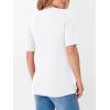 imageANRABESS Womens Half Sleeve Tops V Neck Shirts Basic Fit Tee Trendy Summer Business Casual TShirts Fashion Clothing 2026White