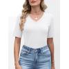 imageANRABESS Womens Half Sleeve Tops V Neck Shirts Basic Fit Tee Trendy Summer Business Casual TShirts Fashion Clothing 2026White