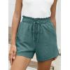 imageANRABESS Womens Shorts Casual Summer High Waisted Elastic Drawstring Comfy Lounge Wide Leg Short Pants Beach Vacation ClothesLake