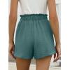 imageANRABESS Womens Shorts Casual Summer High Waisted Elastic Drawstring Comfy Lounge Wide Leg Short Pants Beach Vacation ClothesLake