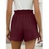 imageANRABESS Womens Shorts Casual Summer High Waisted Elastic Drawstring Comfy Lounge Wide Leg Short Pants Beach Vacation ClothesWine Red