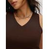 imageANRABESS Womens Wool Blend Tank Tops V Neck Sleeveless Sweater Business Casual Work Knit Shirts Slim Fit 2026 Summer OutfitsChocolate Brown