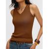 imageANRABESS Womens Wool Blend Tank Tops V Neck Sleeveless Sweater Business Casual Work Knit Shirts Slim Fit 2026 Summer OutfitsDark Caramel