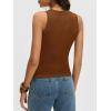 imageANRABESS Womens Wool Blend Tank Tops V Neck Sleeveless Sweater Business Casual Work Knit Shirts Slim Fit 2026 Summer OutfitsDark Caramel