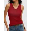 imageANRABESS Womens Wool Blend Tank Tops V Neck Sleeveless Sweater Business Casual Work Knit Shirts Slim Fit 2026 Summer OutfitsRed