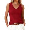 imageANRABESS Womens Wool Blend Tank Tops V Neck Sleeveless Sweater Business Casual Work Knit Shirts Slim Fit 2026 Summer OutfitsRed