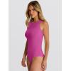 imageANRABESS Bodysuits for Women Summer Sleeveless Slim Fitted Crew Neck Bodysuit Tank Tops 2026 Sexy Going Out Trendy OutfitsHot Pink