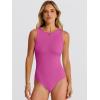 imageANRABESS Bodysuits for Women Summer Sleeveless Slim Fitted Crew Neck Bodysuit Tank Tops 2026 Sexy Going Out Trendy OutfitsHot Pink