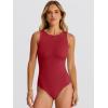 imageANRABESS Bodysuits for Women Summer Sleeveless Slim Fitted Crew Neck Bodysuit Tank Tops 2026 Sexy Going Out Trendy OutfitsRed
