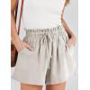 imageANRABESS Linen Shorts for Women Summer Casual Wide Leg Loose High Waist Drawstring Dressy Shorts 2026 Beach Vacation ClothesApricot