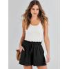 imageANRABESS Linen Shorts for Women Summer Casual Wide Leg Loose High Waist Drawstring Dressy Shorts 2026 Beach Vacation ClothesBlack