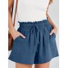 imageANRABESS Linen Shorts for Women Summer Casual Wide Leg Loose High Waist Drawstring Dressy Shorts 2026 Beach Vacation ClothesDeep Blue
