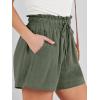 imageANRABESS Linen Shorts for Women Summer Casual Wide Leg Loose High Waist Drawstring Dressy Shorts 2026 Beach Vacation ClothesGreen