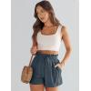 imageANRABESS Linen Shorts for Women Summer Casual Wide Leg Loose High Waist Drawstring Dressy Shorts 2026 Beach Vacation ClothesGrey