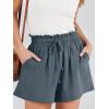 imageANRABESS Linen Shorts for Women Summer Casual Wide Leg Loose High Waist Drawstring Dressy Shorts 2026 Beach Vacation ClothesGrey