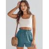 imageANRABESS Linen Shorts for Women Summer Casual Wide Leg Loose High Waist Drawstring Dressy Shorts 2026 Beach Vacation ClothesLake
